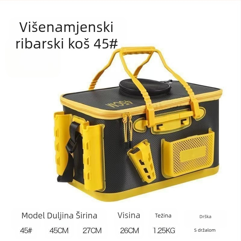 EVA posuda za žive ribe za morski ribolov, vodootporna, s mogućnostima montaže mamca i linije
