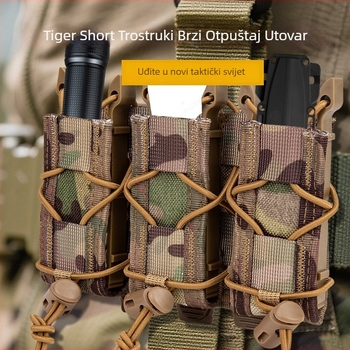 Najlonska MOLLE futrola za nož s džepom za svjetilicu, taktički pojas i prsluk, vodootporna i otporna na habanje