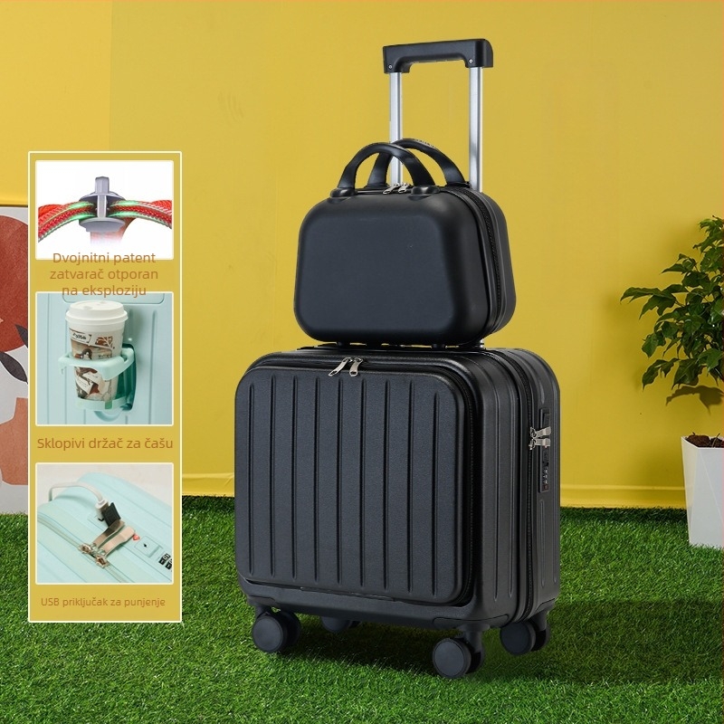 Kofer za ručnu prtljagu; PVC tijelo; otvaranje zatvaračem; USB priključak; protiv krađe; model 716