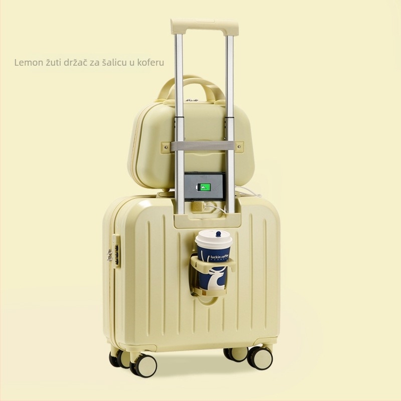 Kofer za ručnu prtljagu; PVC tijelo; otvaranje zatvaračem; USB priključak; protiv krađe; model 716