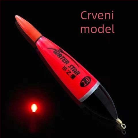 Water Star Elektronički osvijetljeni plutač za vertikalni drift, plastična plutа s kliznim dizajnom