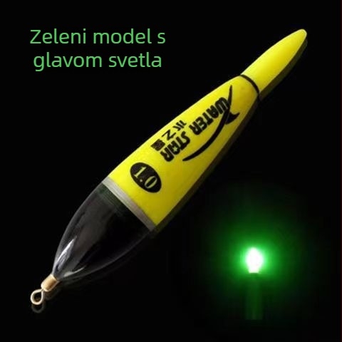 Water Star Elektronički osvijetljeni plutač za vertikalni drift, plastična plutа s kliznim dizajnom