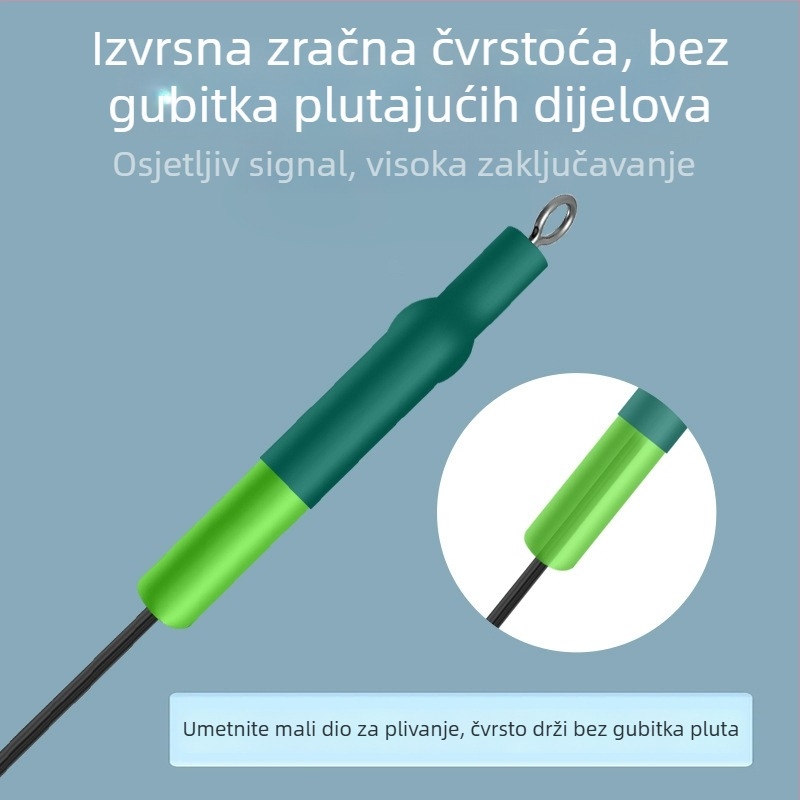 Proširena silikonska plutajuća sjedalica za ribolov s kliznim i rotacijskim mehanizmom, ojačana okomita potpora za velike šarane