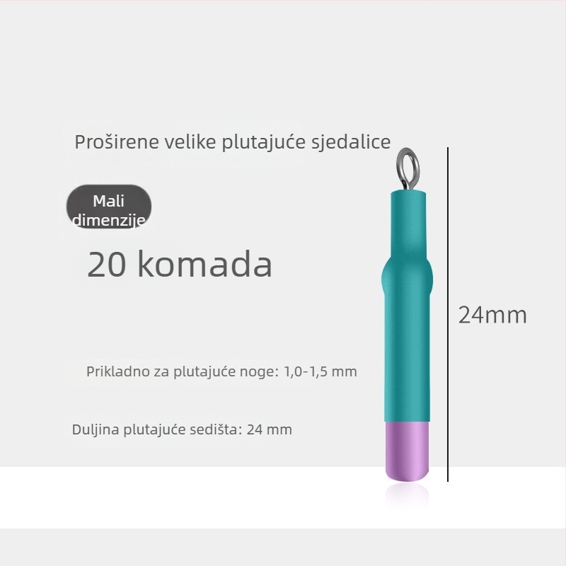 Proširena silikonska plutajuća sjedalica za ribolov s kliznim i rotacijskim mehanizmom, ojačana okomita potpora za velike šarane