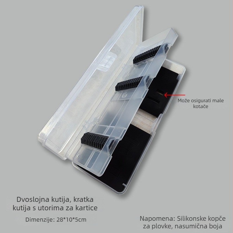Plastična proširena kutija za ribolovnu opremu, prijenosna, višenamjenska, jednoslojna/dvostruko sloj kutija za plovke