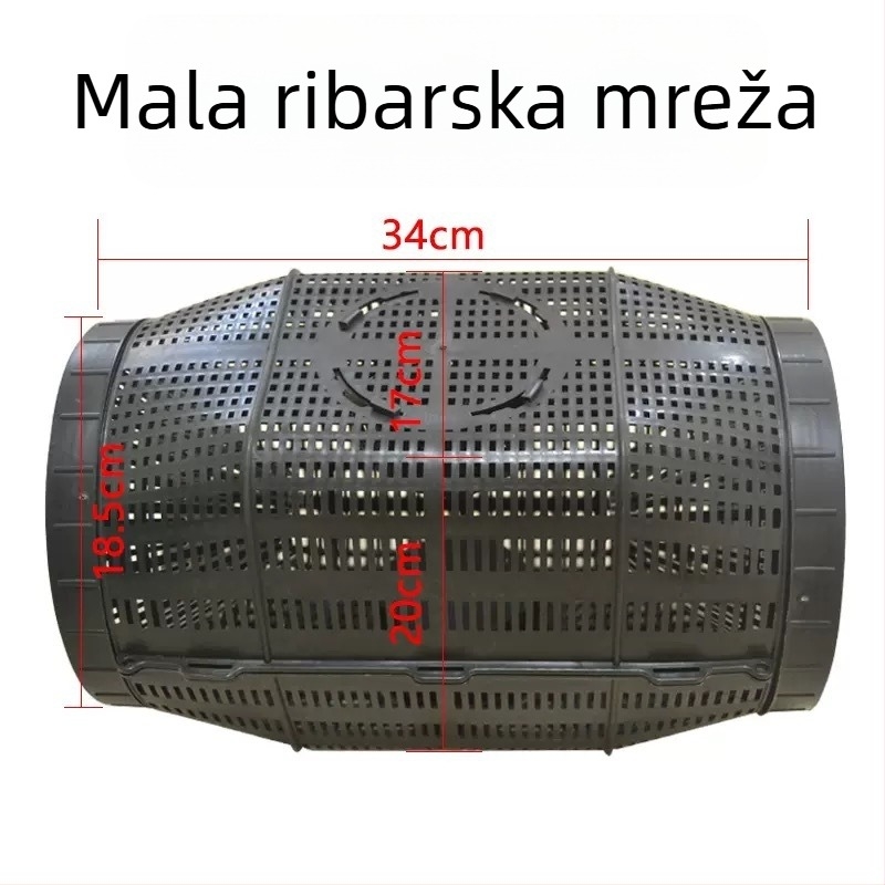 Plastična ribolovna kavez s izuzetno debelom konstrukcijom, dizajn s 8 rupa ili 6 rupa