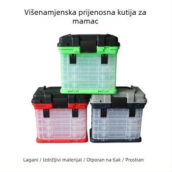 Water Devil Fish ABS prijenosna kutija za ribolov umjetnih mamaca s 4 ladice za morski ribolov