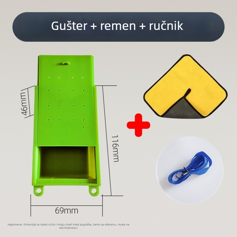 Prijenosna kutija za zemne crve, plastična, s kaišem za nošenje, OEM dostupan