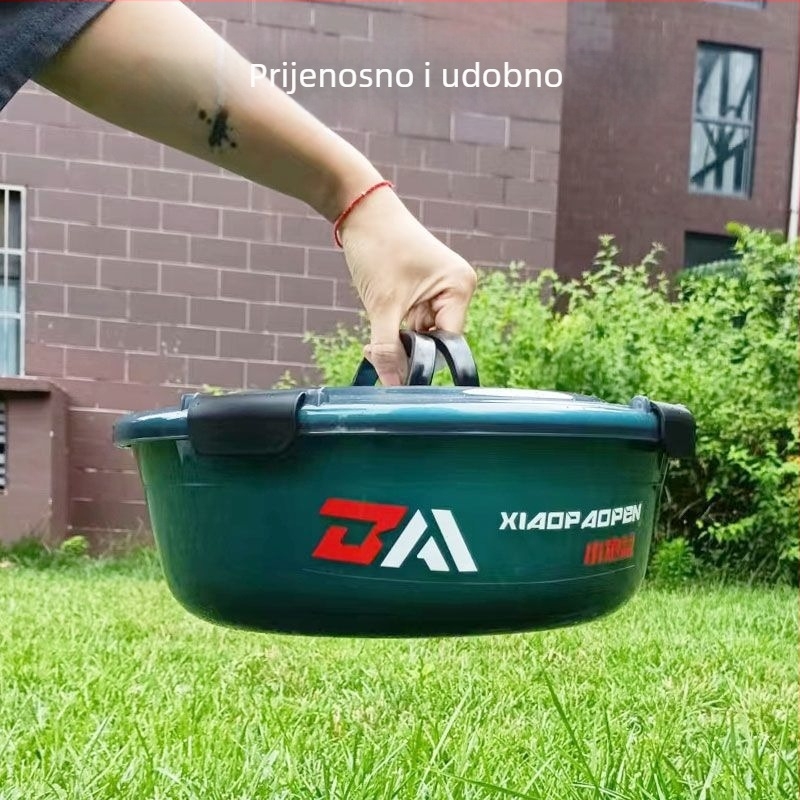 Plastični višedjelni set posuda za mamce za ribolov, s prijenosnim ramenim nosačem