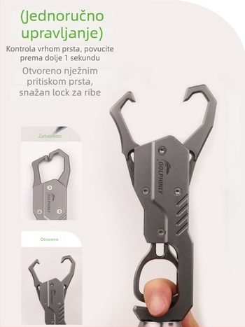 Set klešta za varalice od aluminijskog legura, lagan, s ugrađenom vagom, višenamjenski za velike ribe