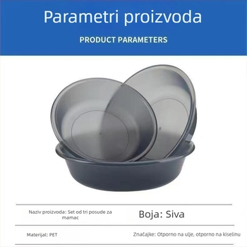 Hona PET Set od 3 posuda za mamce za ribolov – otvorene posude za miješanje mamaca, PET materijal, podrijetlo Kina