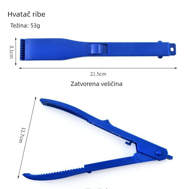 Plastični klip za ulov ribe, prijenosni klip sa zubima za otvoreni ribolov, oprema za ribolov