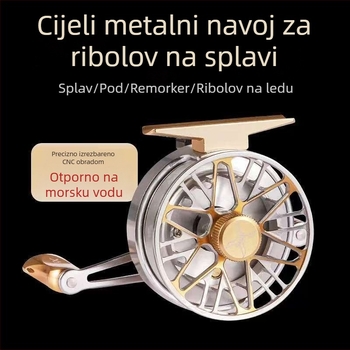 Nabe mašina za raft ribolov s potpuno metalnim kućištem, digitalnim zaslonom, jednim klikom sporo spuštanje i automatsko slaganje užeta