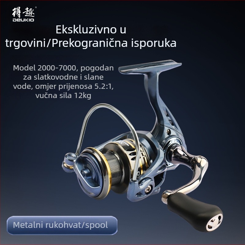 DEUKIO/Fun Spinning Wheel kolut za ribolov – 40 komada u pakiranju, licencirana privatna oznaka