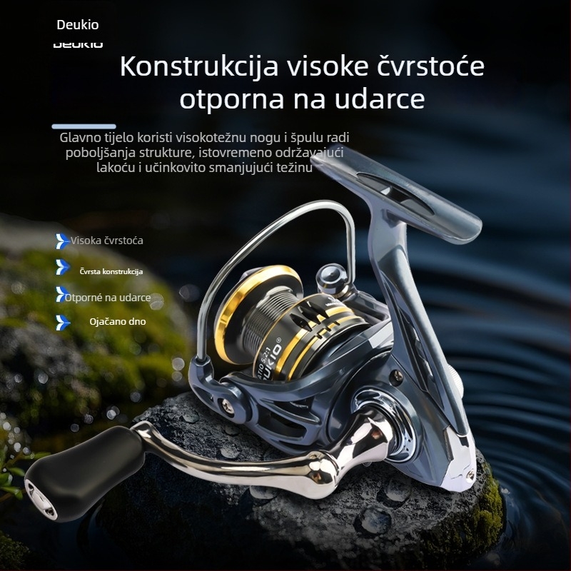 DEUKIO/Fun Spinning Wheel kolut za ribolov – 40 komada u pakiranju, licencirana privatna oznaka