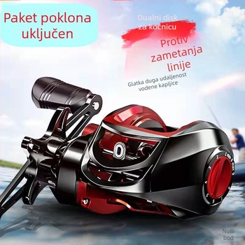 Mulinica za početnike, dugi hodovi, metalna linija otporna na kidanje, raft ribolov kolut
