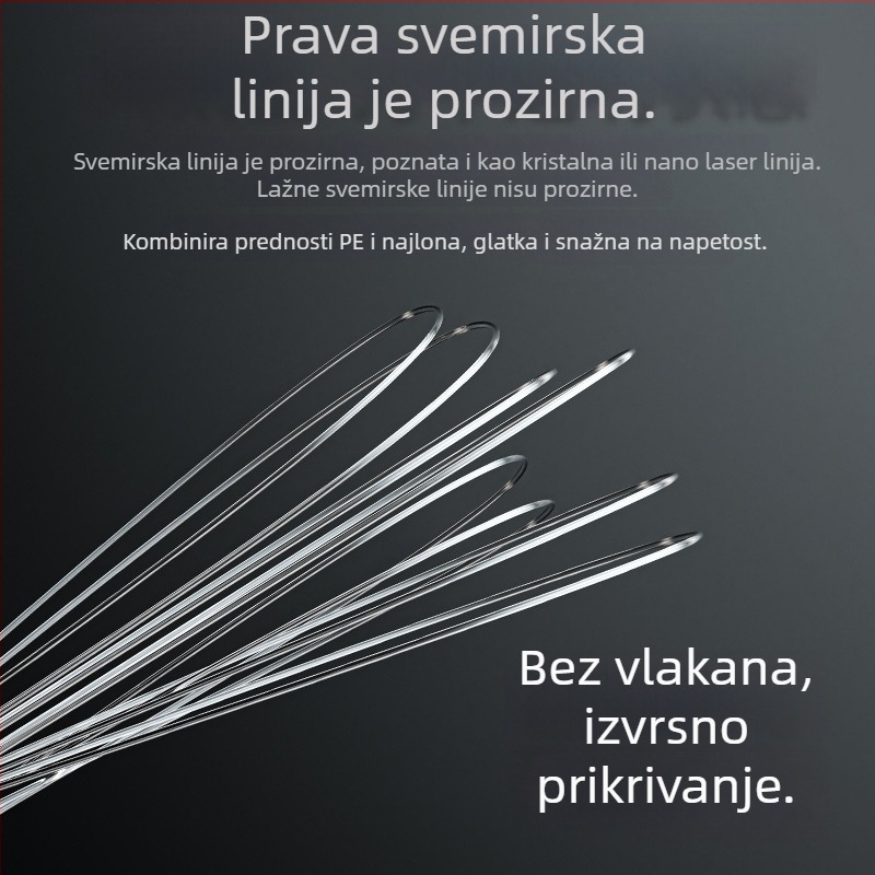 BKUMAN najlon glavna ribolovna linija, nosnost 0,5–10 kg, pakiranje 100 komada po kutiji, Kina