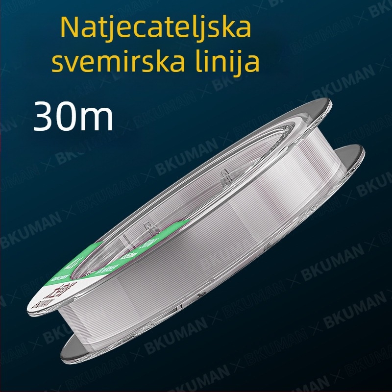 BKUMAN najlon glavna ribolovna linija, nosnost 0,5–10 kg, pakiranje 100 komada po kutiji, Kina
