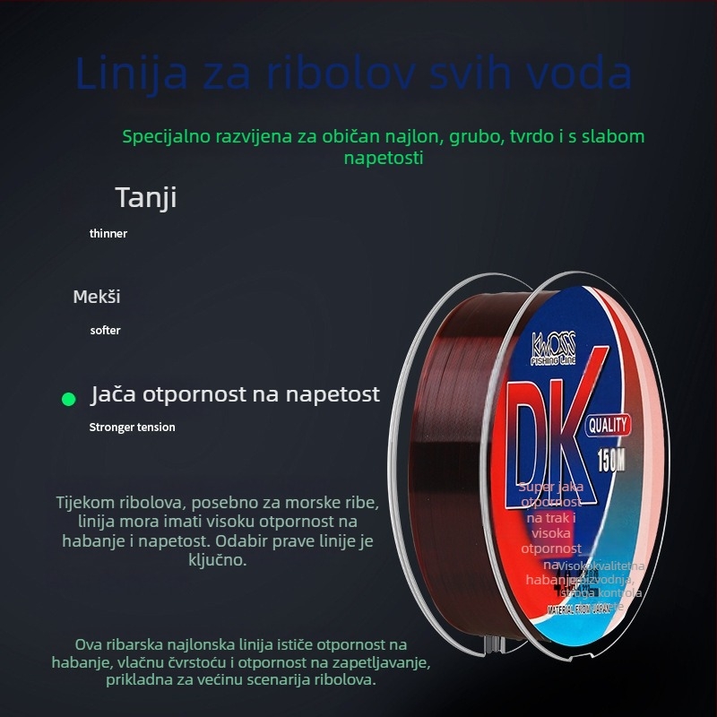 Huaya Najlon glavna linija - visoke čvrstoće ribolovna linija, kutija s 10 rolama