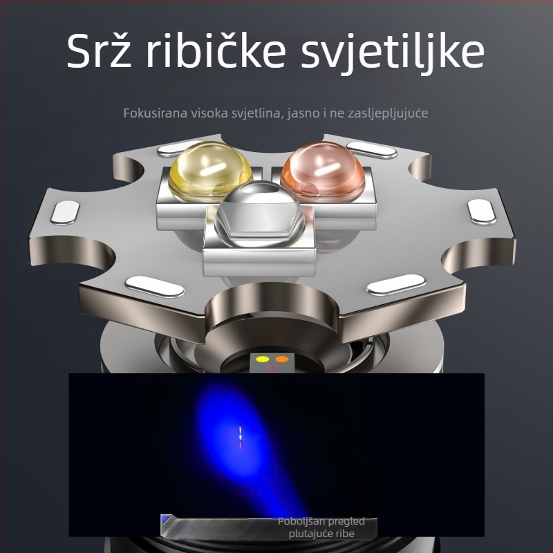 Camper Noćna ribolovna svjetiljka – Punjiva, Uključeno punjač