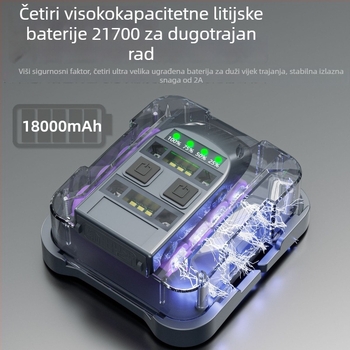 LED čelna lampica s punjivom baterijom 20000 mAh, LED izvor, domet 100–200 m, snaga 200