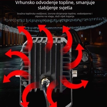 Noćna ribolovna svjetiljka s laserom – Visoka snaga, Napajanje baterijom, Laserski izvor svjetla