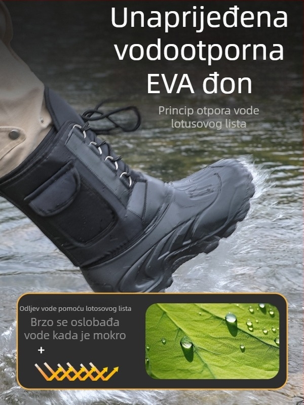 Ribarske cipele EVA, protuklizne, vodootporne, za ledni ribolov, zimske čizme (Materijal: EVA; Protuklizno; Vodootporno; Za ledni ribolov; Zimske čizme)