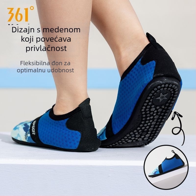 Dječje vodene tenisice za traganje po rijekama: lagane, niski gornji dio, gornja strana od poliestera, PVC potplat, tehnologija viskoze