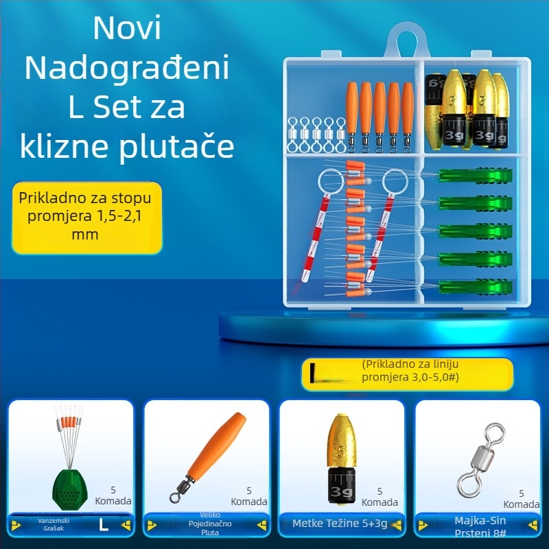 Little Impatiens cjeloviti komplet ribolovnog pribora s kliznim plutačem i međukoralicama za duga bacanja