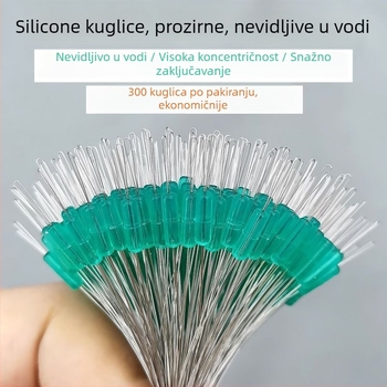 Silikonske svemirske perle, vrhunske kvalitete, 300 kom