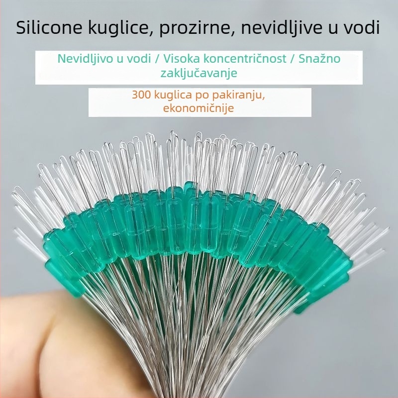 Silikonske svemirske perle, vrhunske kvalitete, 300 kom
