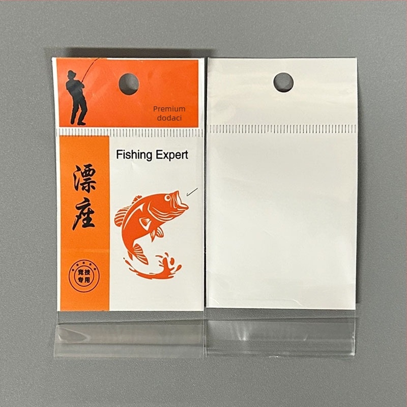Plastična vrećica za pakiranje sa samoljepljivim zatvaranjem za opremu za ribolov i male dodatke, gravirana tiskovina logotipa, 100% čisti materijal, unutarnje pakiranje, porijeklo Zhejiang, Jinha