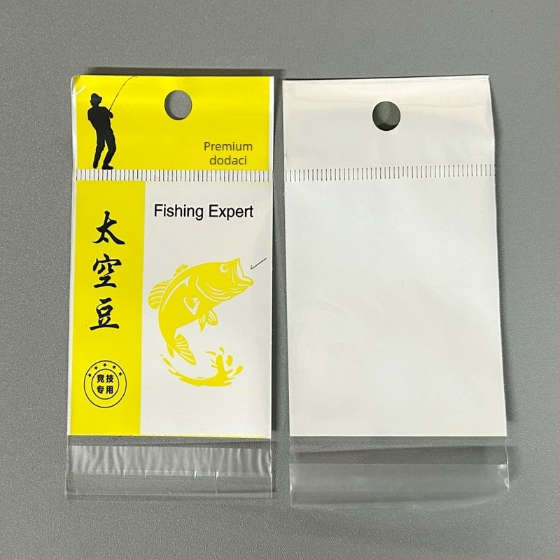 Plastična vrećica za pakiranje sa samoljepljivim zatvaranjem za opremu za ribolov i male dodatke, gravirana tiskovina logotipa, 100% čisti materijal, unutarnje pakiranje, porijeklo Zhejiang, Jinha