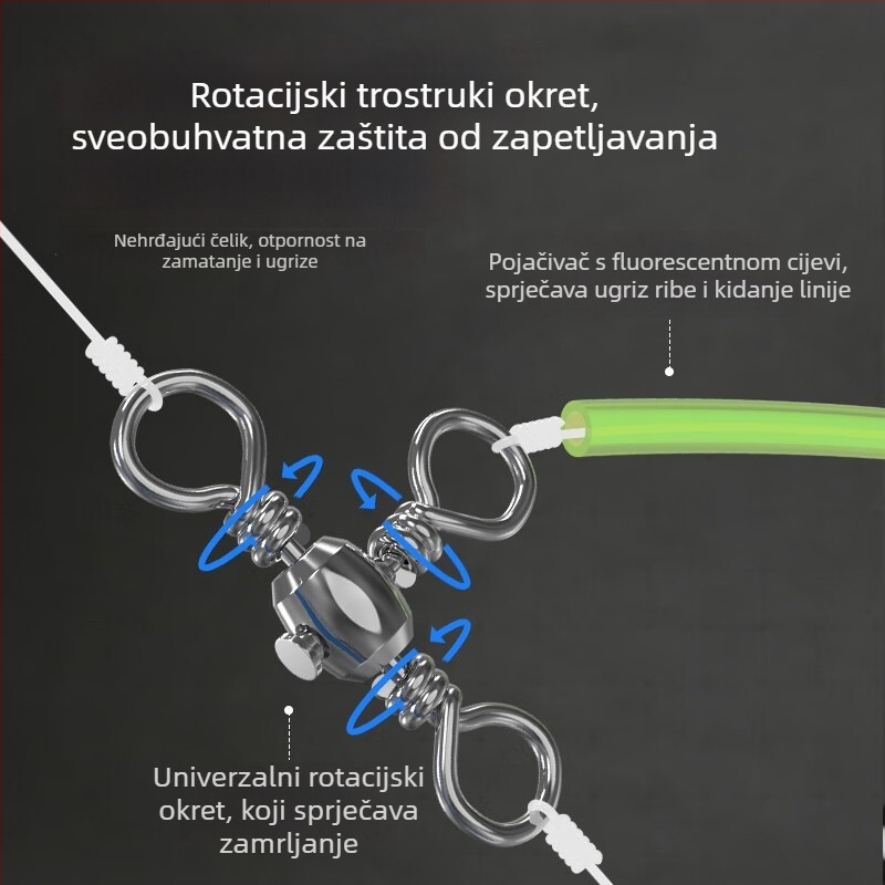 Svjetleći sustav za lov kalamara, hobotnica i sipe s najlonskom niti za morski ribolov s broda