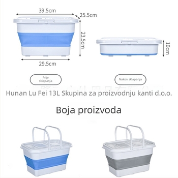 Sklopiva kanta za ribolov s prozračnim otvorima, prijenosna plastična kanta za žive ribe od Egret Fly