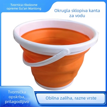 Sklopiva posuda za vodu za ribolov, posuda za žive ribe, kompaktna ribarska posuda
