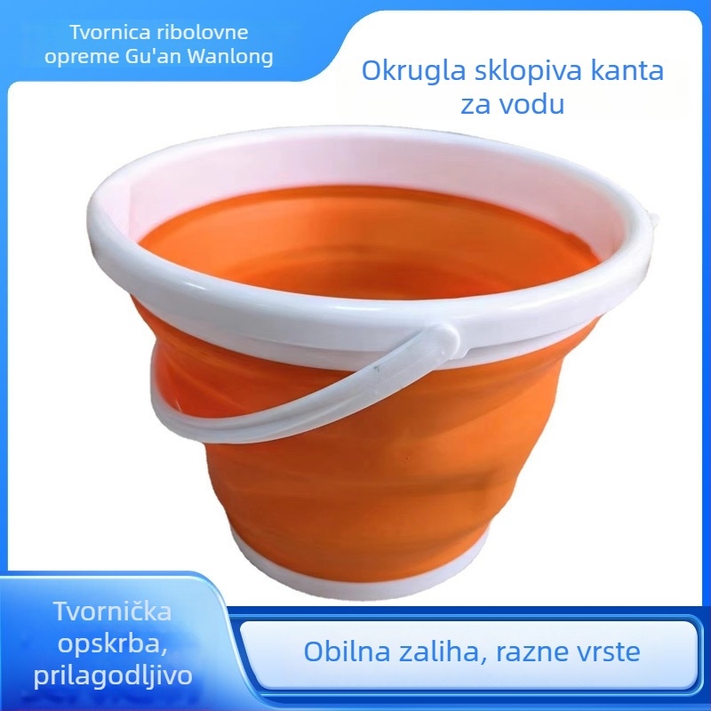 Sklopiva posuda za vodu za ribolov, posuda za žive ribe, kompaktna ribarska posuda