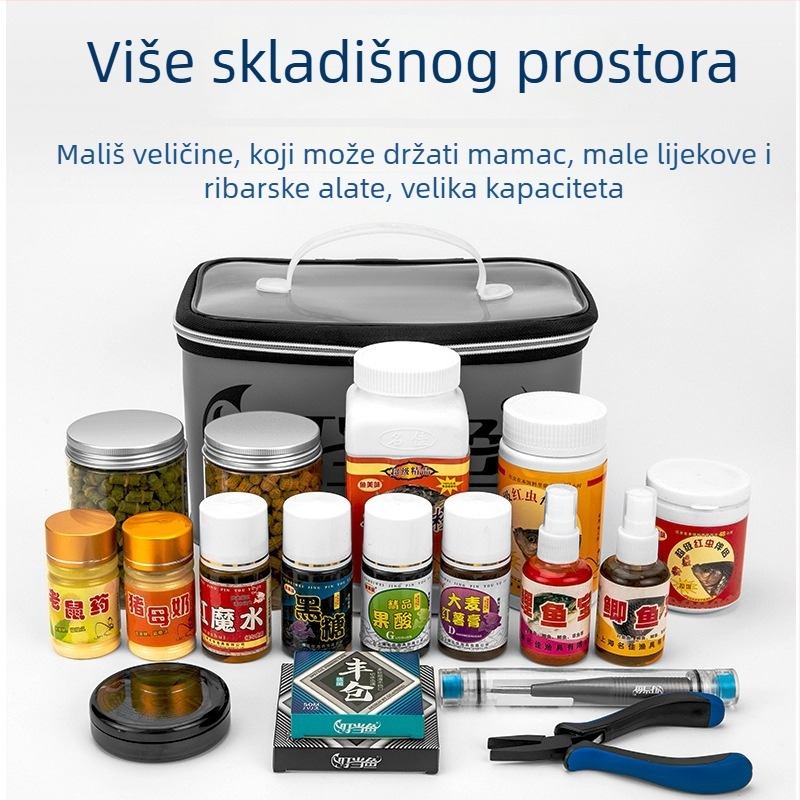 Jingle Fish: Višestruka kutija za ribolovnu opremu, prijenosna kutija za umjetne mamce i kukice