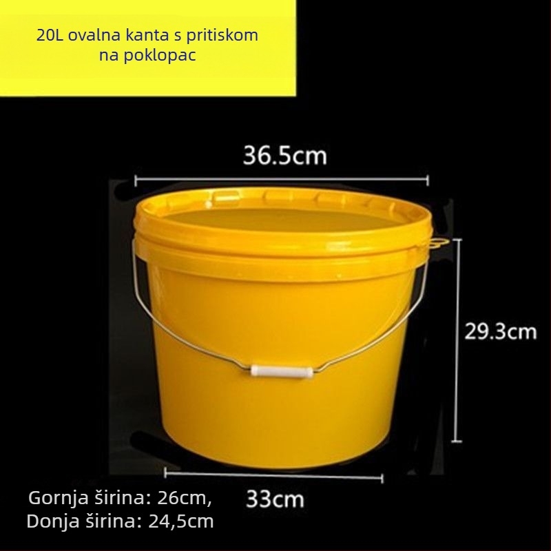 Ovalna ojačana plastična kanta za hranu i ribolov • Materijal: Plastika • Marka: Drugo • Bruto težina: Drugo