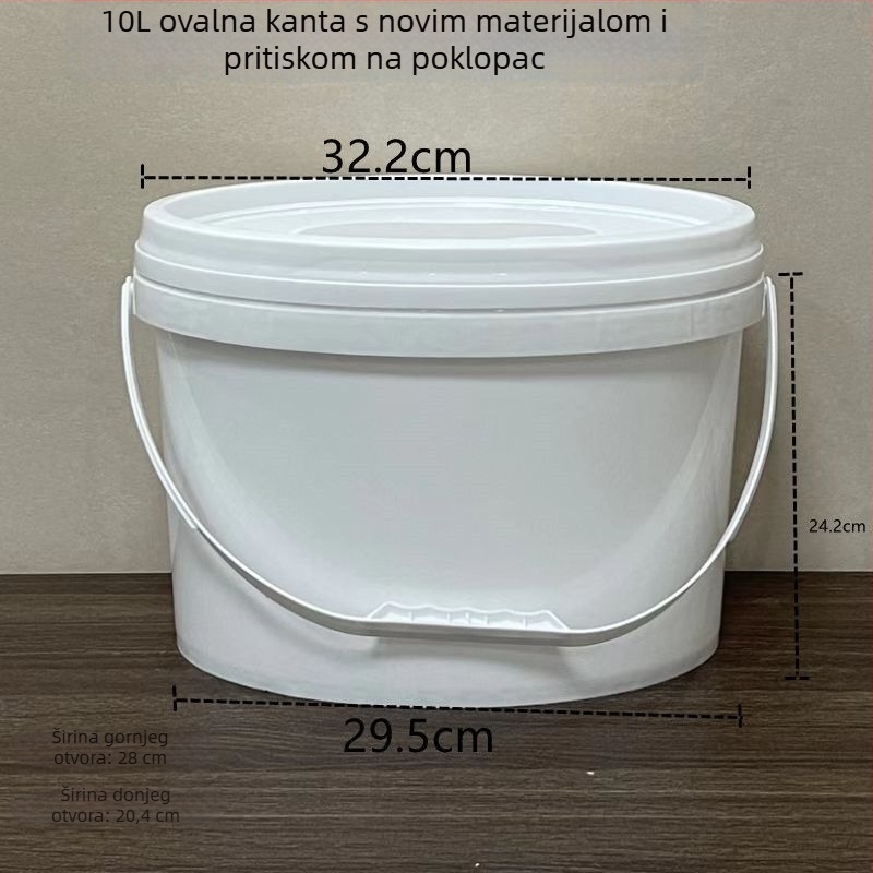 Ovalna ojačana plastična kanta za hranu i ribolov • Materijal: Plastika • Marka: Drugo • Bruto težina: Drugo