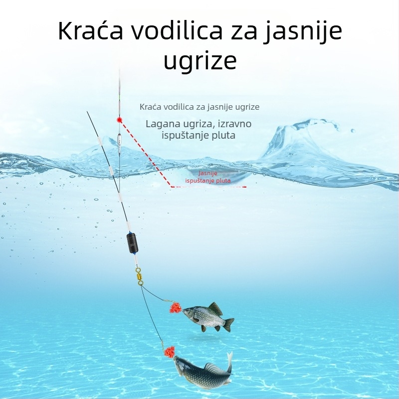 Kuka za ribolov sa sleeve tipom, s barb, kutija 500 kom, proizvedeno u Kini