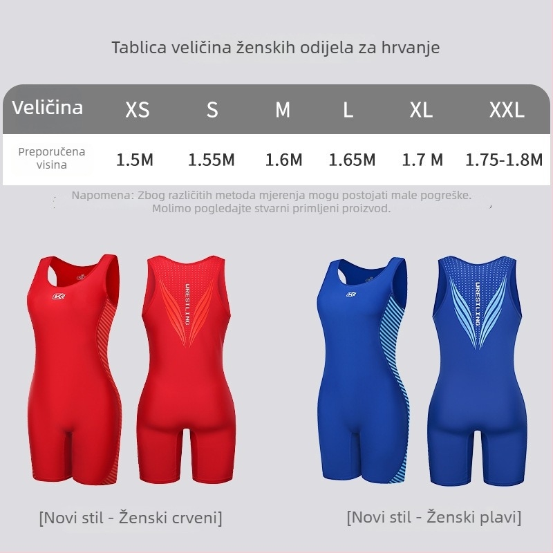 Conrad borilački kombinezon, unisex, slobodni stil trening, 95% spandex, visoka elastičnost, crveno-plava