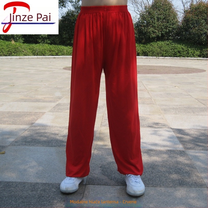 Ljetne dječje hlače lantern za Tai Chi i Kung Fu, trening hlače od modalnog materijala s visokom elastičnošću, za dječake i djevojčice