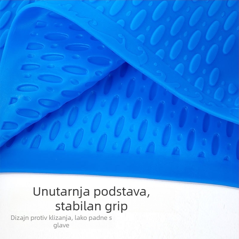 Kupaći kapu za odrasle, unisex, silikon, vodootporna, potpuno prekrivena