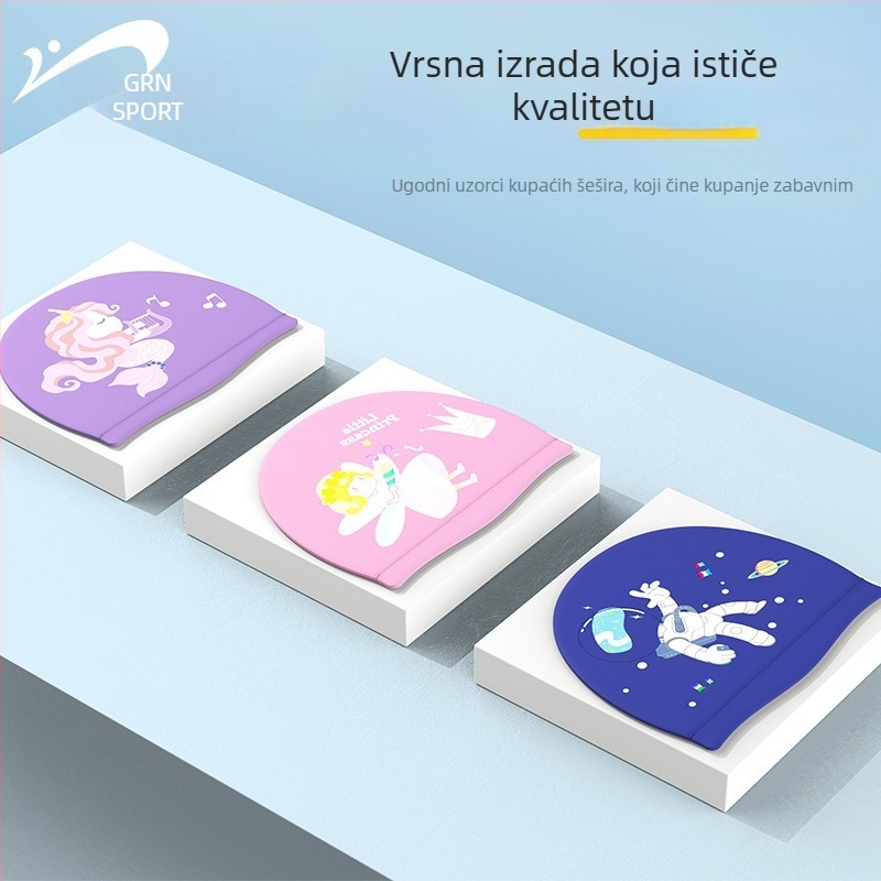 Noble Bird Dječja Najlon Kapa Za Plivanje S Karikaturnim Otiskom