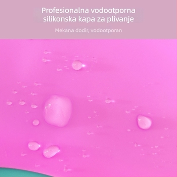 HAIZID silikon kapa za plivanje – za odrasle, s otiskom, za plivanje i vodene sportove
