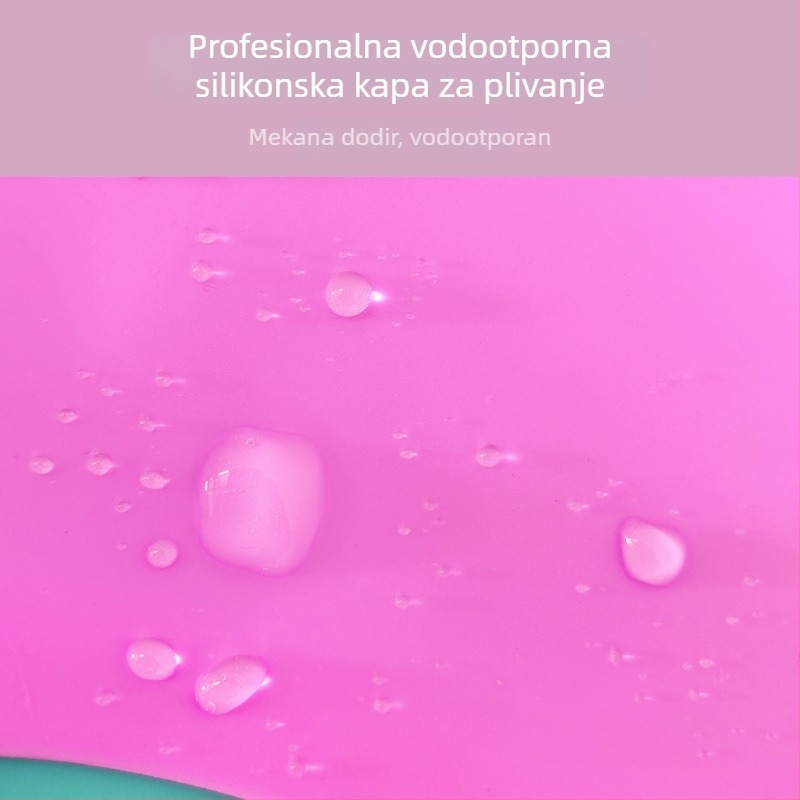HAIZID silikon kapa za plivanje – za odrasle, s otiskom, za plivanje i vodene sportove
