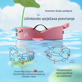 Dječji plivački prsten s dizajnom ispod pazuha i zaštitom od prevrtanja, cartoon uzorak, ekološki PVC, debljina PVC 0,1 mm, pogodan za bazen i vodni park