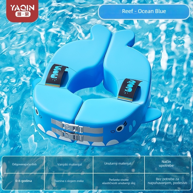 Dječji plivački prsten s dizajnom ispod pazuha i zaštitom od prevrtanja, cartoon uzorak, ekološki PVC, debljina PVC 0,1 mm, pogodan za bazen i vodni park