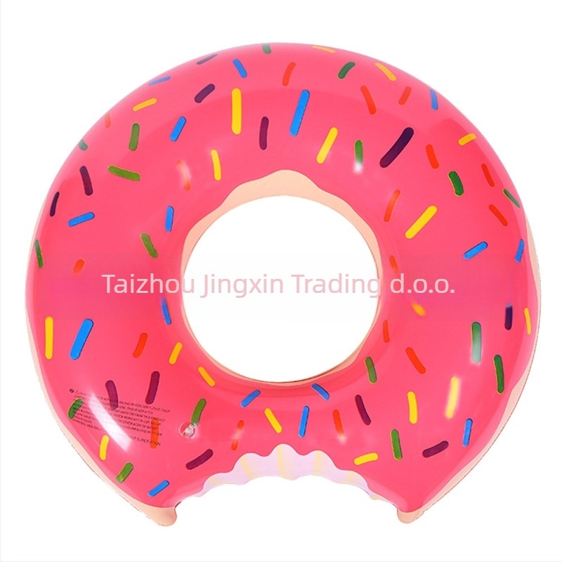 Dječji plivački prsten s motivom donut od debelog PVC-a – za bazen i vodene zabave